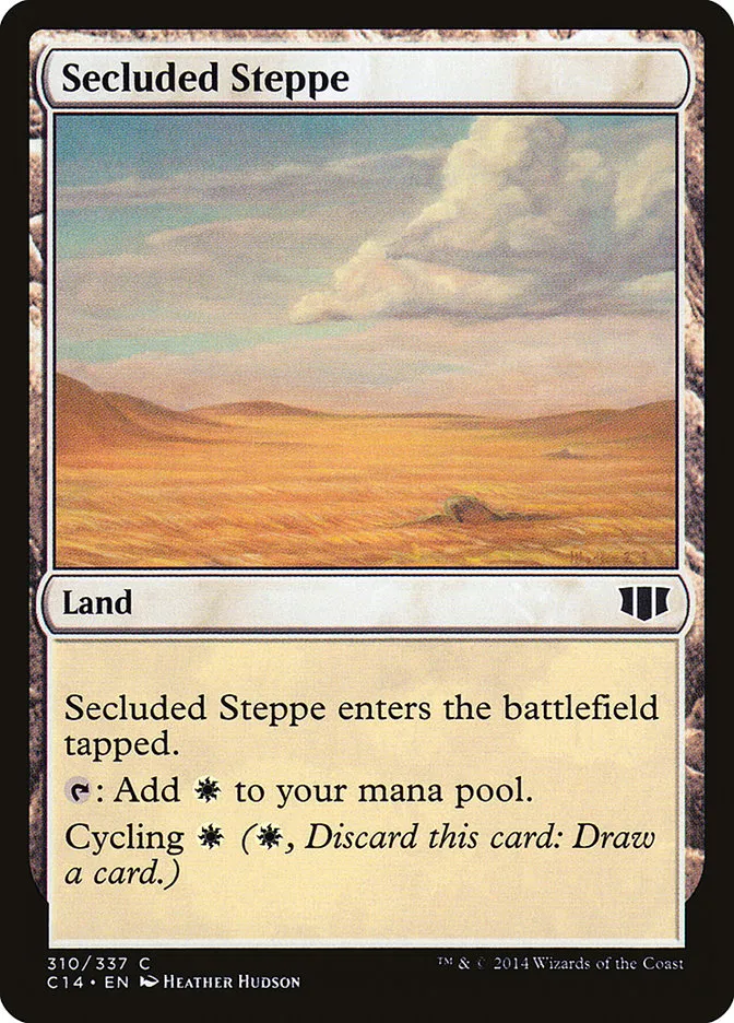 2014 Commander 2014 Secluded Steppe common #310 common card image