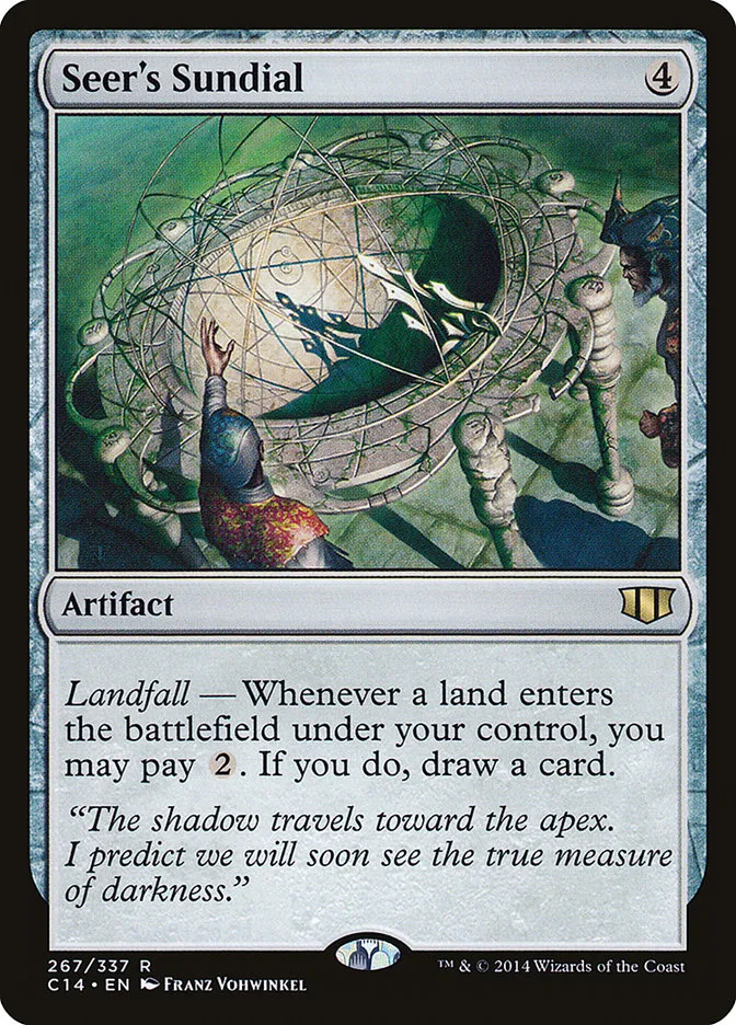 2014 Commander 2014 Seer's Sundial #267 rare card image