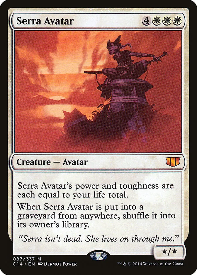 2014 Commander 2014 Serra Avatar mythic #87 mythic card image