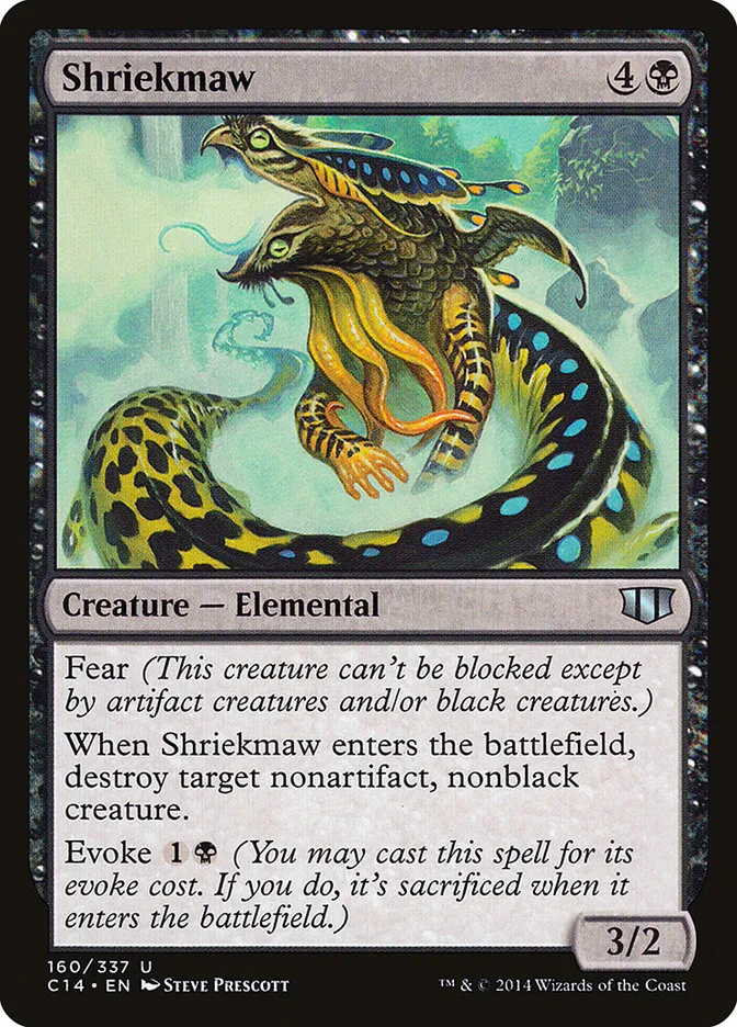 2014 Commander 2014 Shriekmaw uncommon #160 uncommon card image