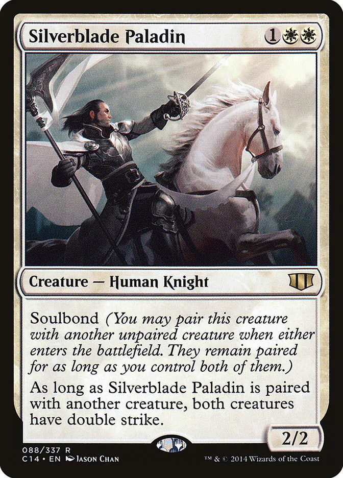 2014 Commander 2014 Silverblade Paladin #88 rare card image