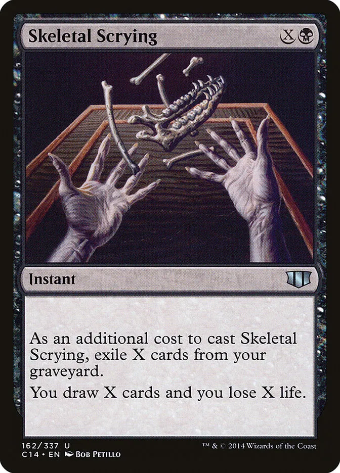 2014 Commander 2014 Skeletal Scrying uncommon #162 uncommon card image