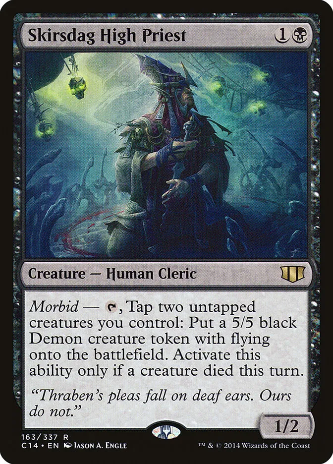 2014 Commander 2014 Skirsdag High Priest #163 rare card image