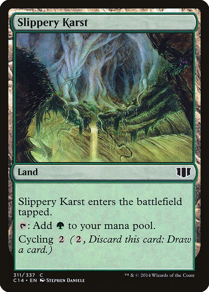 2014 Commander 2014 Slippery Karst common #311 common card image