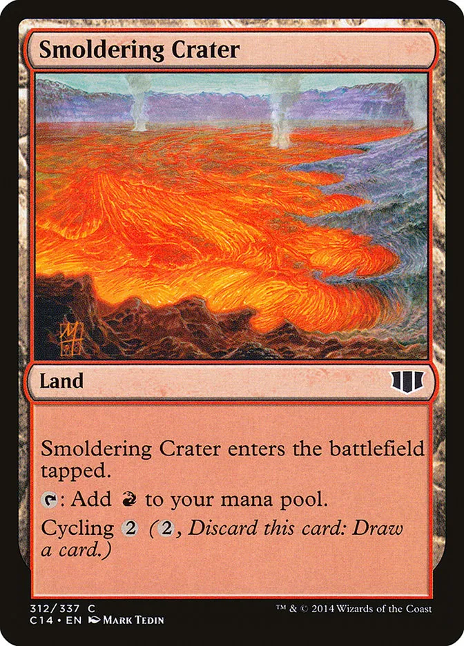 2014 Commander 2014 Smoldering Crater common #312 common card image