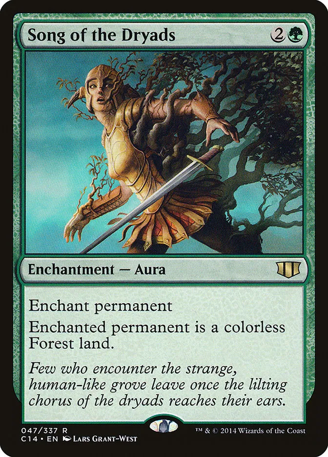 2014 Commander 2014 Song of the Dryads #47 rare card image