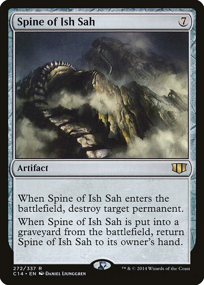 2014 Commander 2014 Spine of Ish Sah #272 rare card image