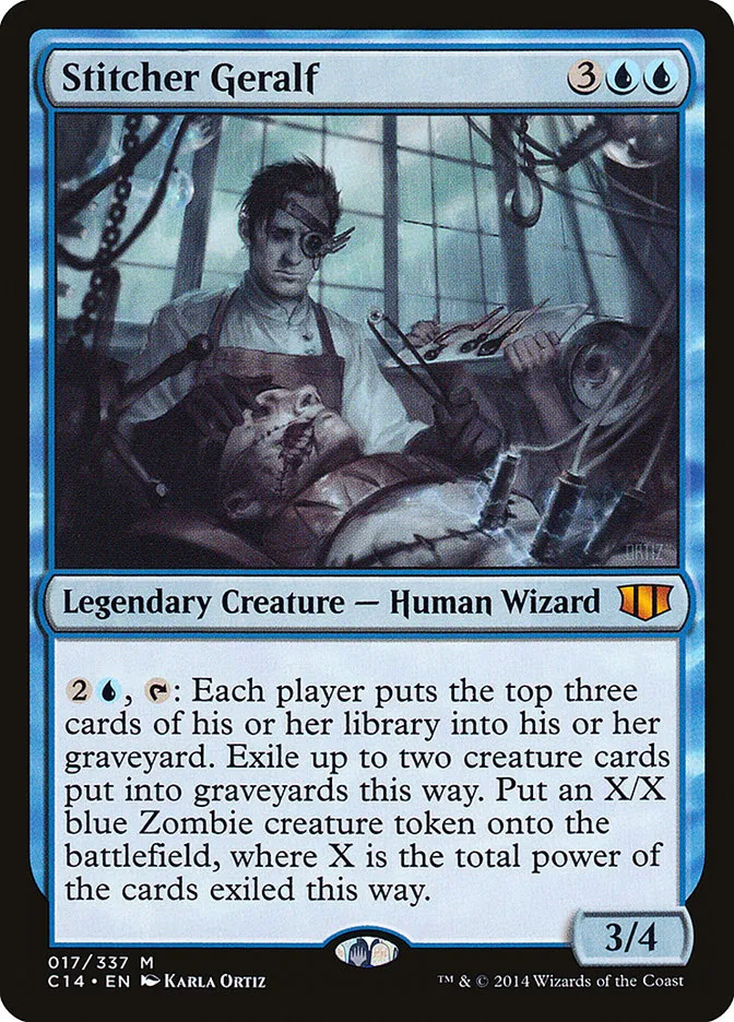 2014 Commander 2014 Stitcher Geralf mythic #17 mythic card image