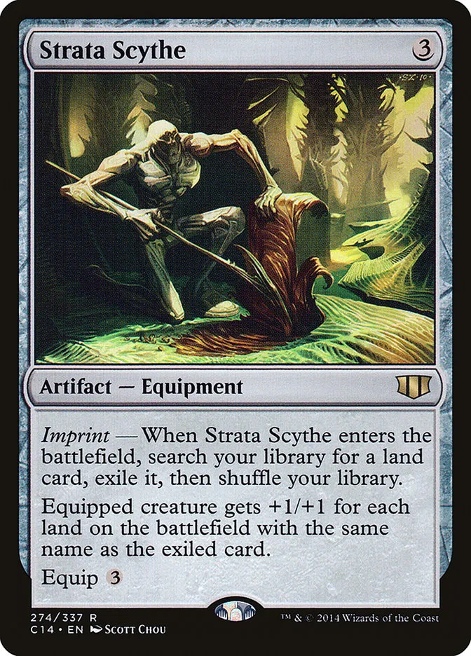 2014 Commander 2014 Strata Scythe rare #274 rare card image