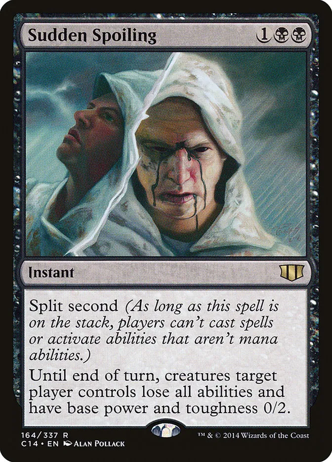 2014 Commander 2014 Sudden Spoiling rare #164 rare card image