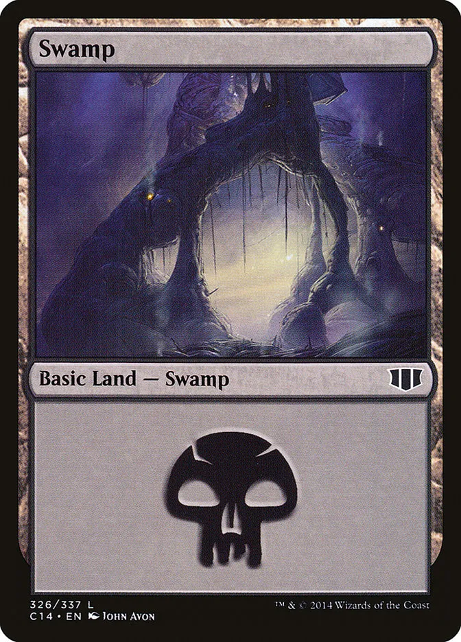 2014 Commander 2014 Swamp common #326 common card image