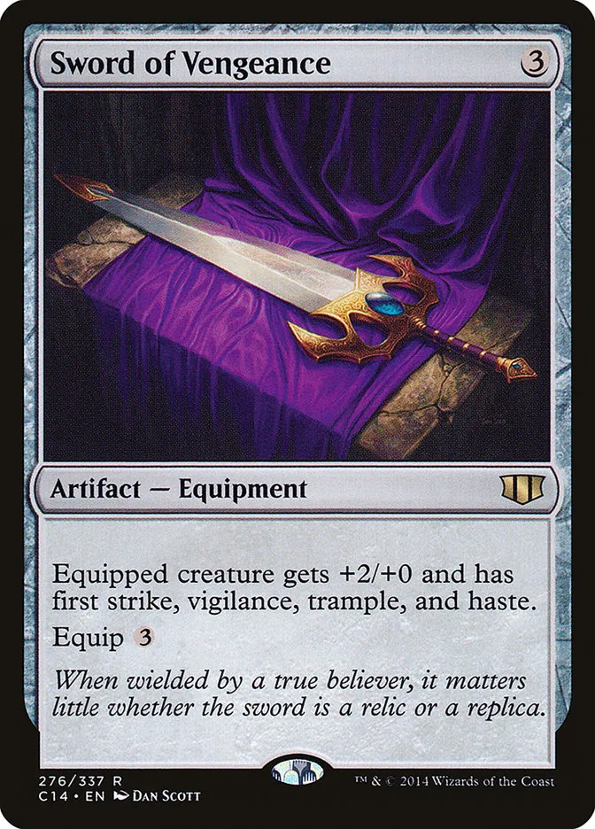 2014 Commander 2014 Sword of Vengeance #276 rare card image