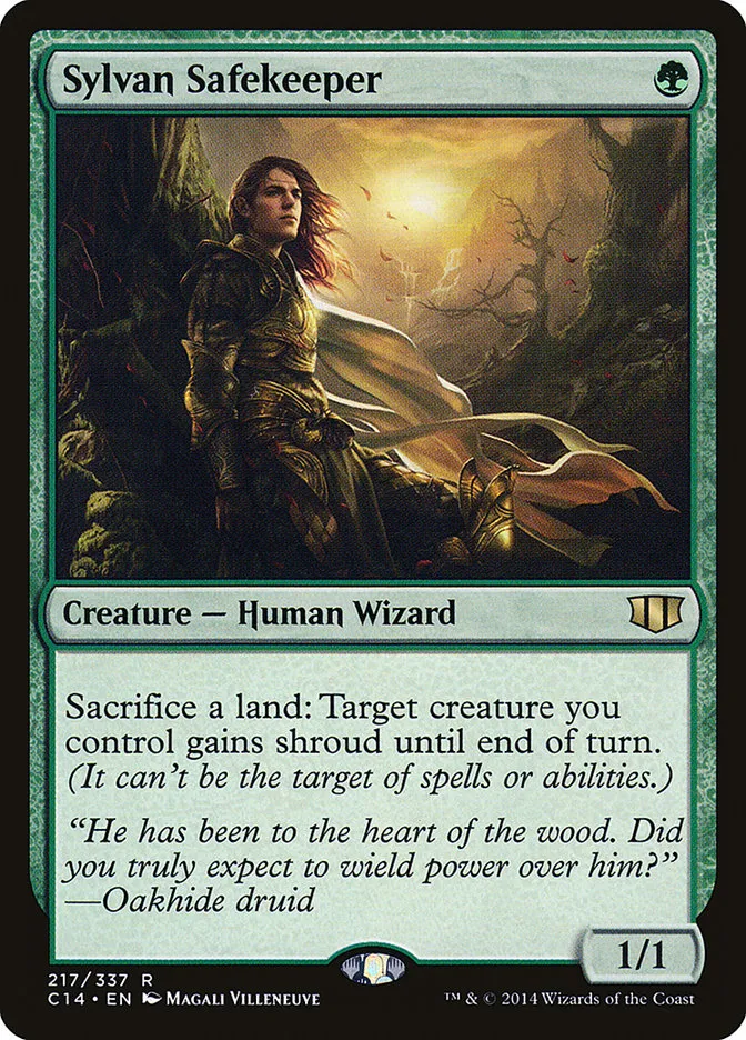 2014 Commander 2014 Sylvan Safekeeper rare #217 rare card image