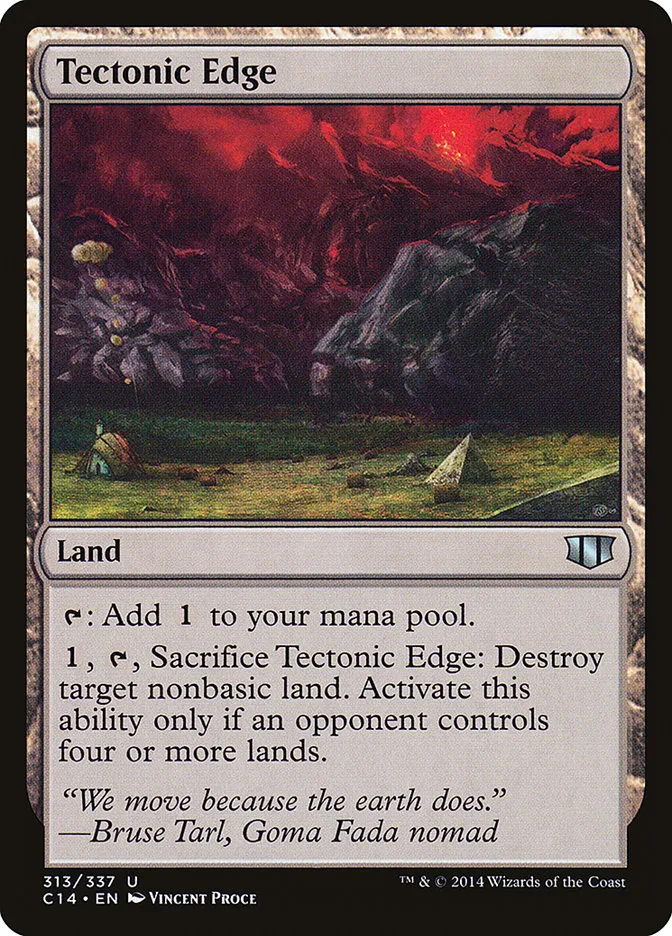 2014 Commander 2014 Tectonic Edge uncommon #313 uncommon card image