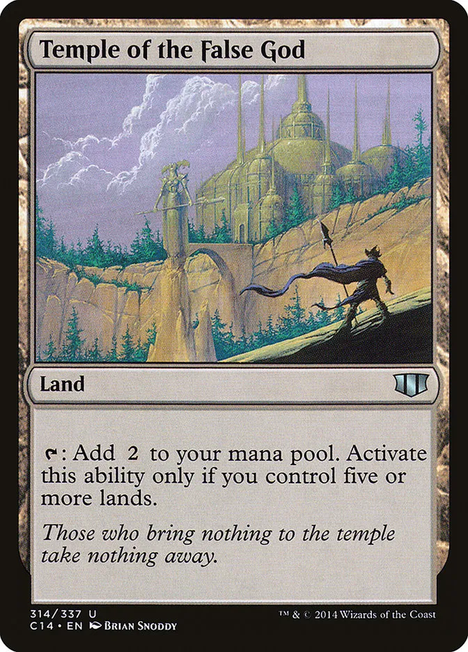 2014 Commander 2014 Temple of the False God #314 uncommon card image