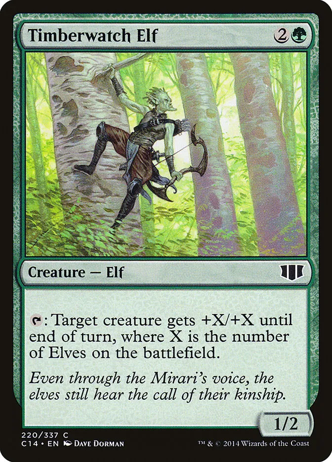2014 Commander 2014 Timberwatch Elf common #220 common card image