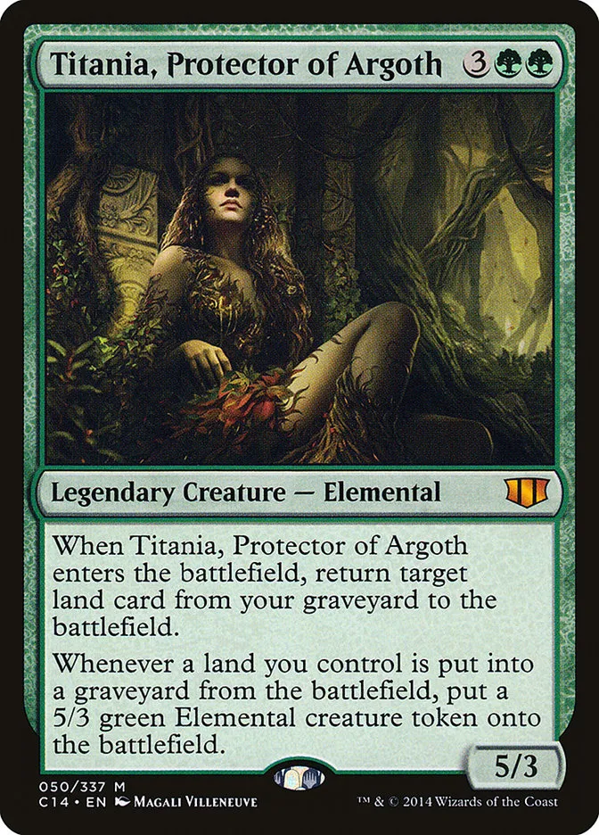 2014 Commander 2014 Titania, Protector of Argoth #50 mythic card image
