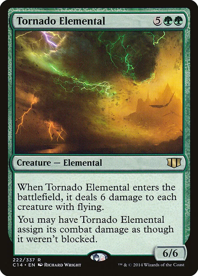 2014 Commander 2014 Tornado Elemental rare #222 rare card image