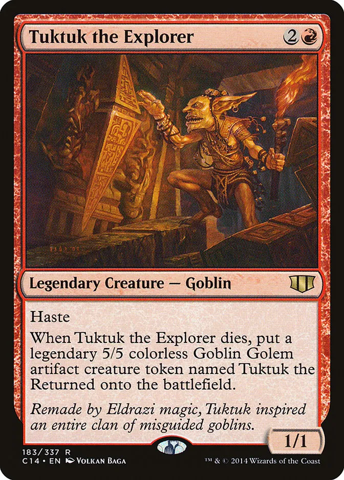 2014 Commander 2014 Tuktuk the Explorer #183 rare card image