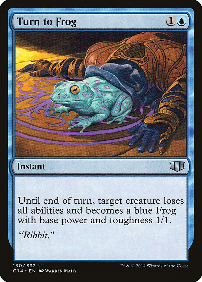 2014 Commander 2014 Turn to Frog #130 uncommon card image