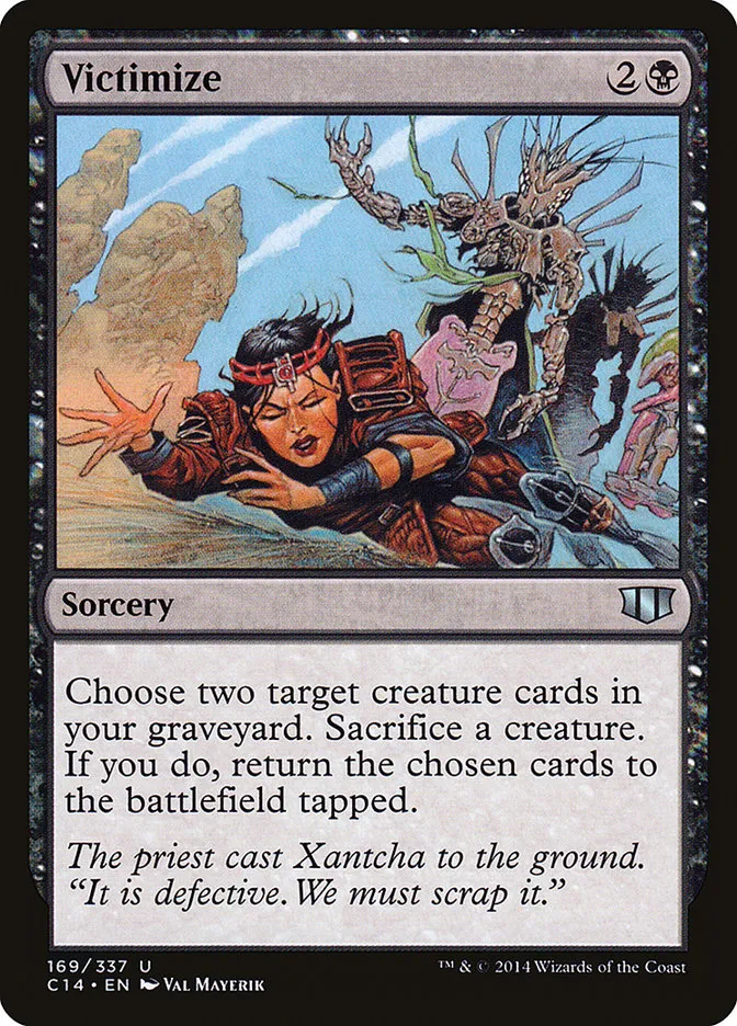 2014 Commander 2014 Victimize uncommon #169 uncommon card image