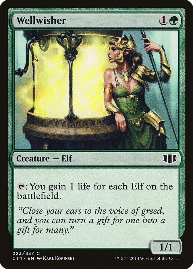 2014 Commander 2014 Wellwisher common #223 common card image