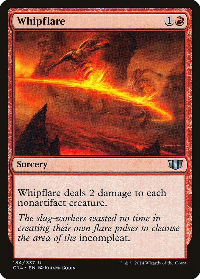 2014 Commander 2014 Whipflare uncommon #184 uncommon card image