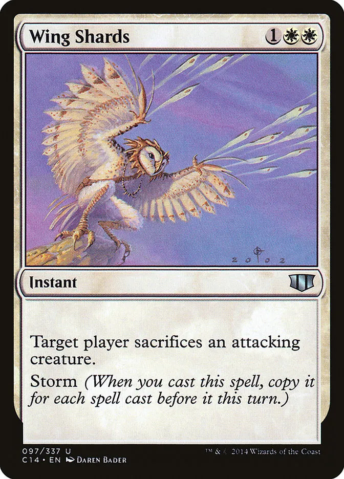 2014 Commander 2014 Wing Shards uncommon #97 uncommon card image