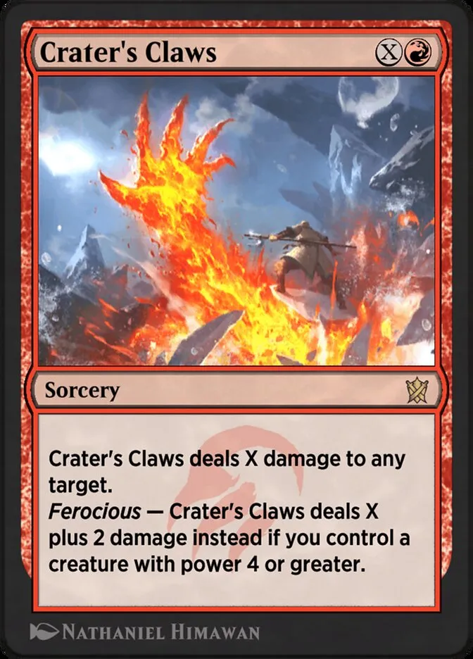 2014 Khans of Tarkir Crater's Claws rare #106y rare card image