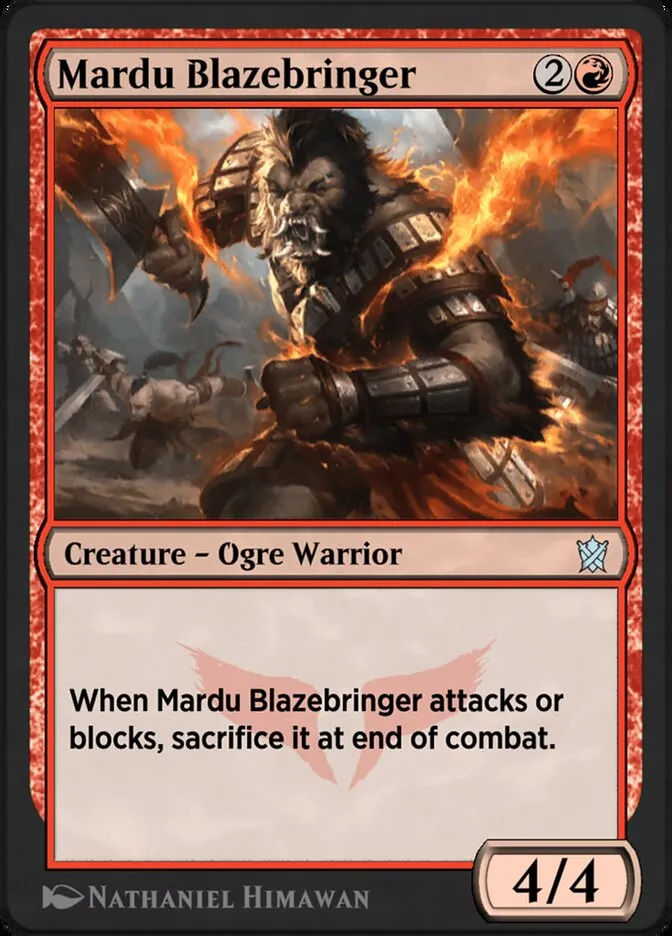 2014 Khans of Tarkir Mardu Blazebringer #115y uncommon card image