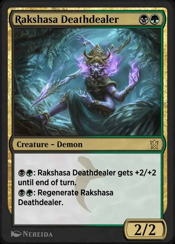 2014 Khans of Tarkir Rakshasa Deathdealer rare #192y rare card image