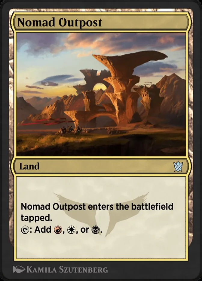 2014 Khans of Tarkir Nomad Outpost #237y uncommon card image