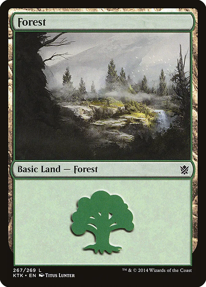 2014 Khans of Tarkir Forest #267 common card image