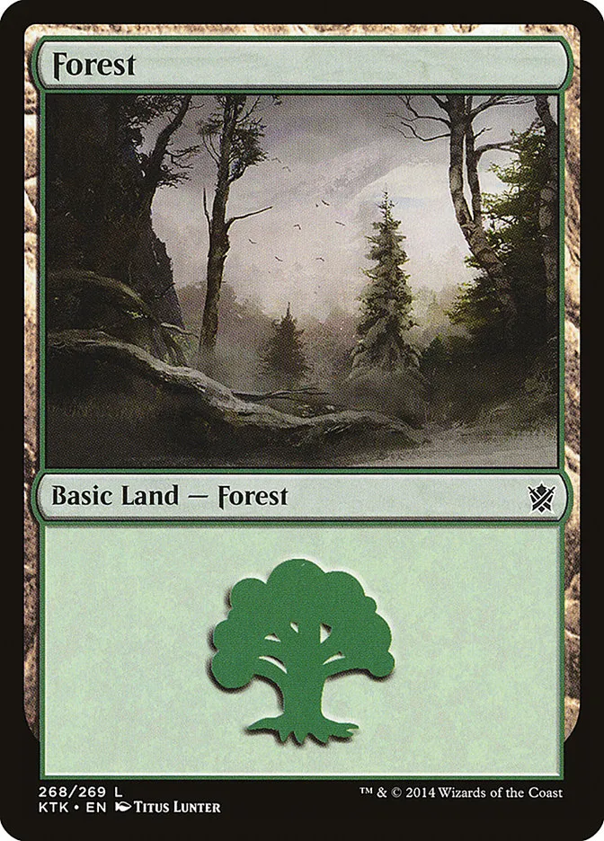 2014 Khans of Tarkir Forest #268 common card image