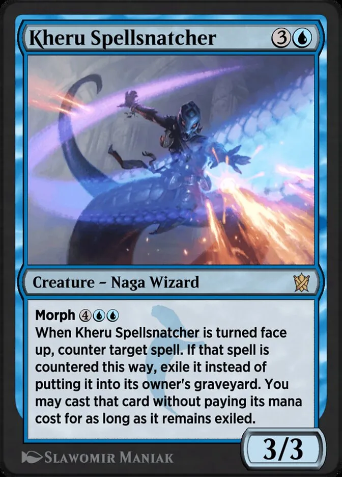 2014 Khans of Tarkir Kheru Spellsnatcher rare #45y rare card image