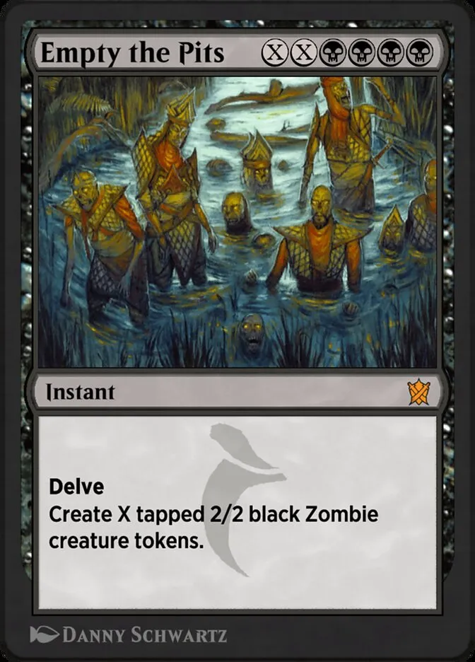 2014 Khans of Tarkir Empty the Pits #72y mythic card image