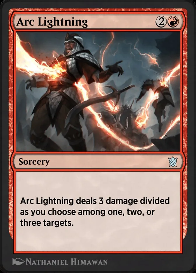 2014 Khans of Tarkir Arc Lightning #97y uncommon card image