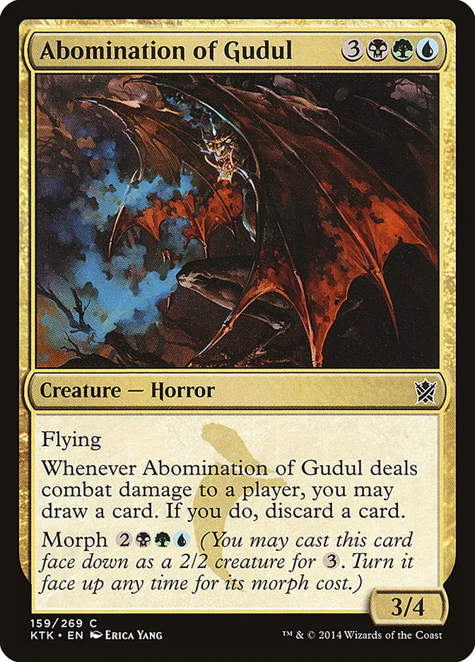 2014 Khans of Tarkir Abomination of Gudul #159 common card image