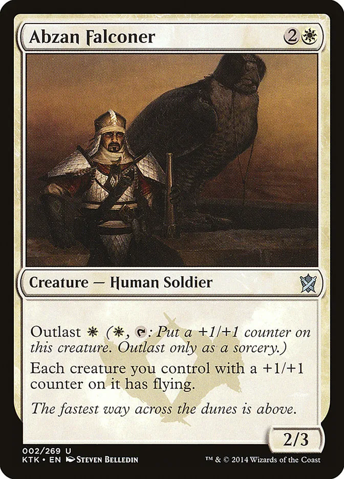 2014 Khans of Tarkir Abzan Falconer uncommon #2 uncommon card image