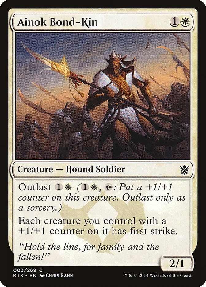 2014 Khans of Tarkir Ainok Bond-Kin common #3 common card image