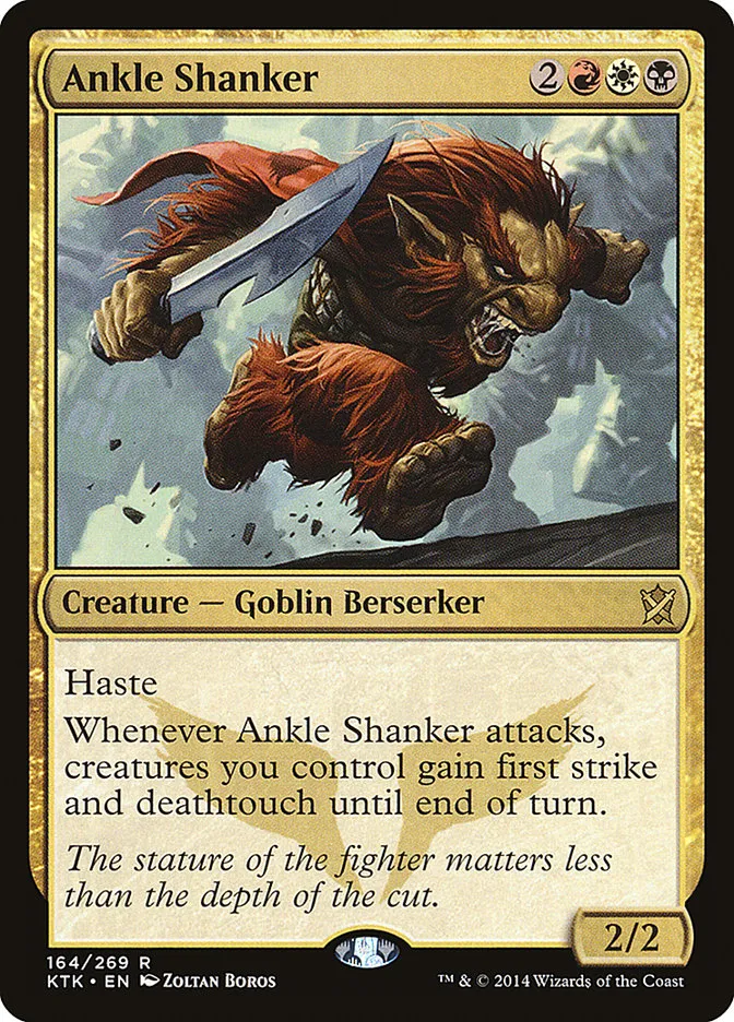 2014 Khans of Tarkir Ankle Shanker rare #164 rare card image