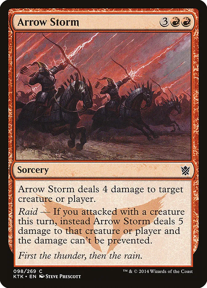2014 Khans of Tarkir Arrow Storm #98 common card image