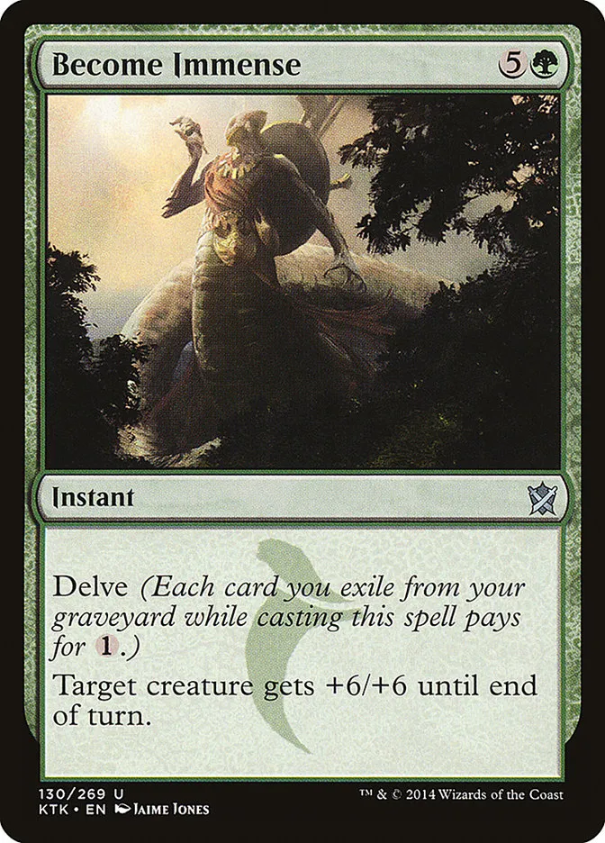 2014 Khans of Tarkir Become Immense #130 uncommon card image