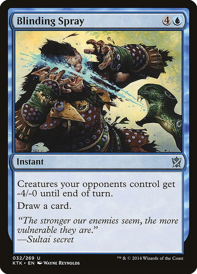 2014 Khans of Tarkir Blinding Spray uncommon #32 uncommon card image