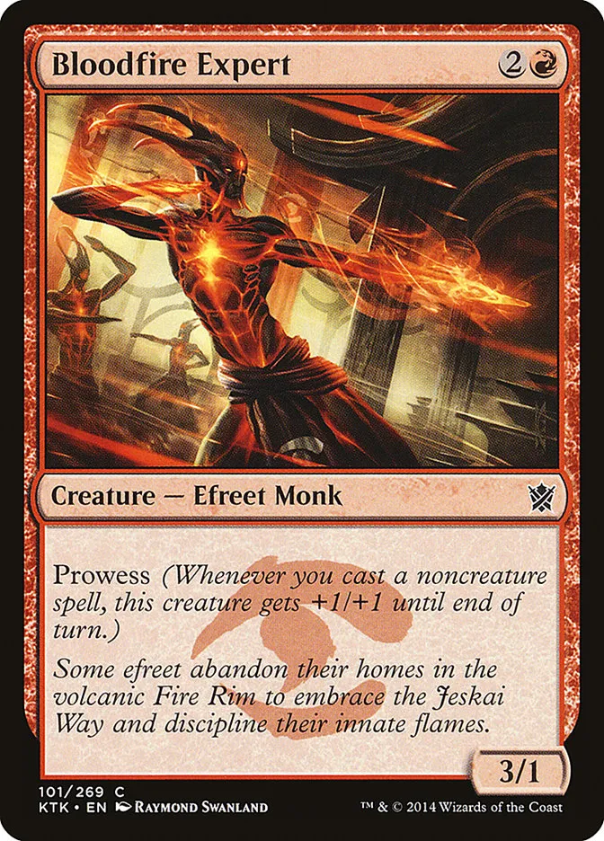 2014 Khans of Tarkir Bloodfire Expert #101 common card image