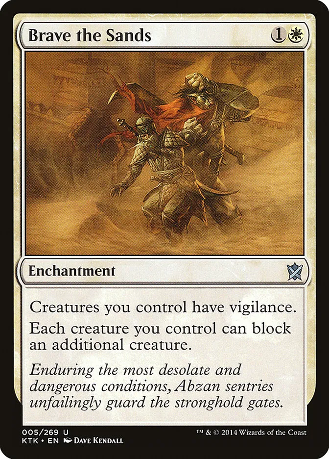 2014 Khans of Tarkir Brave the Sands uncommon #5 uncommon card image