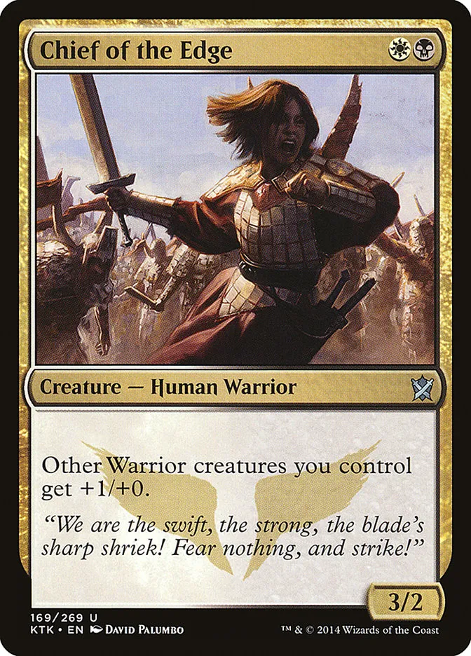 2014 Khans of Tarkir Chief of the Edge #169 uncommon card image