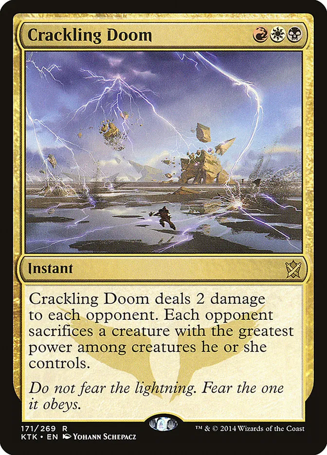 2014 Khans of Tarkir Crackling Doom rare #171 rare card image
