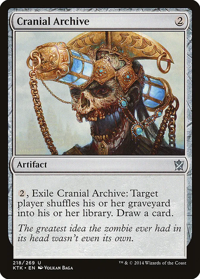 2014 Khans of Tarkir Cranial Archive #218 uncommon card image