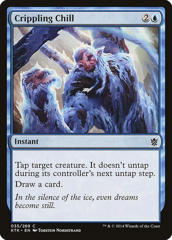 2014 Khans of Tarkir Crippling Chill common #35 common card image